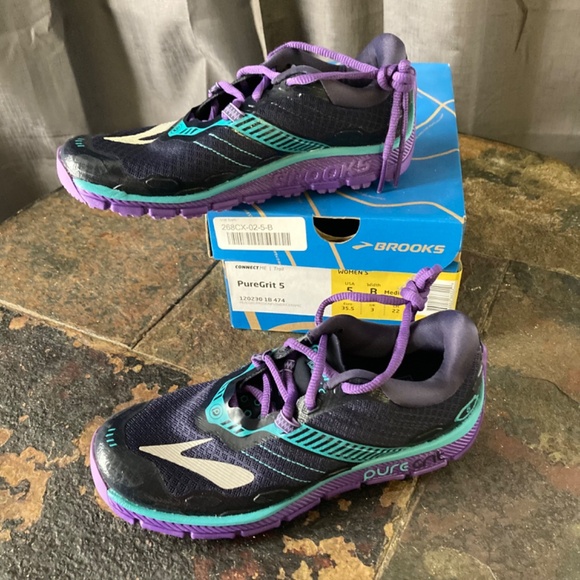 NWB Brooks Pure Grit 5 Trail Running Shoe Lightweight Minimal Obstacle Sz 5 - Picture 3 of 8